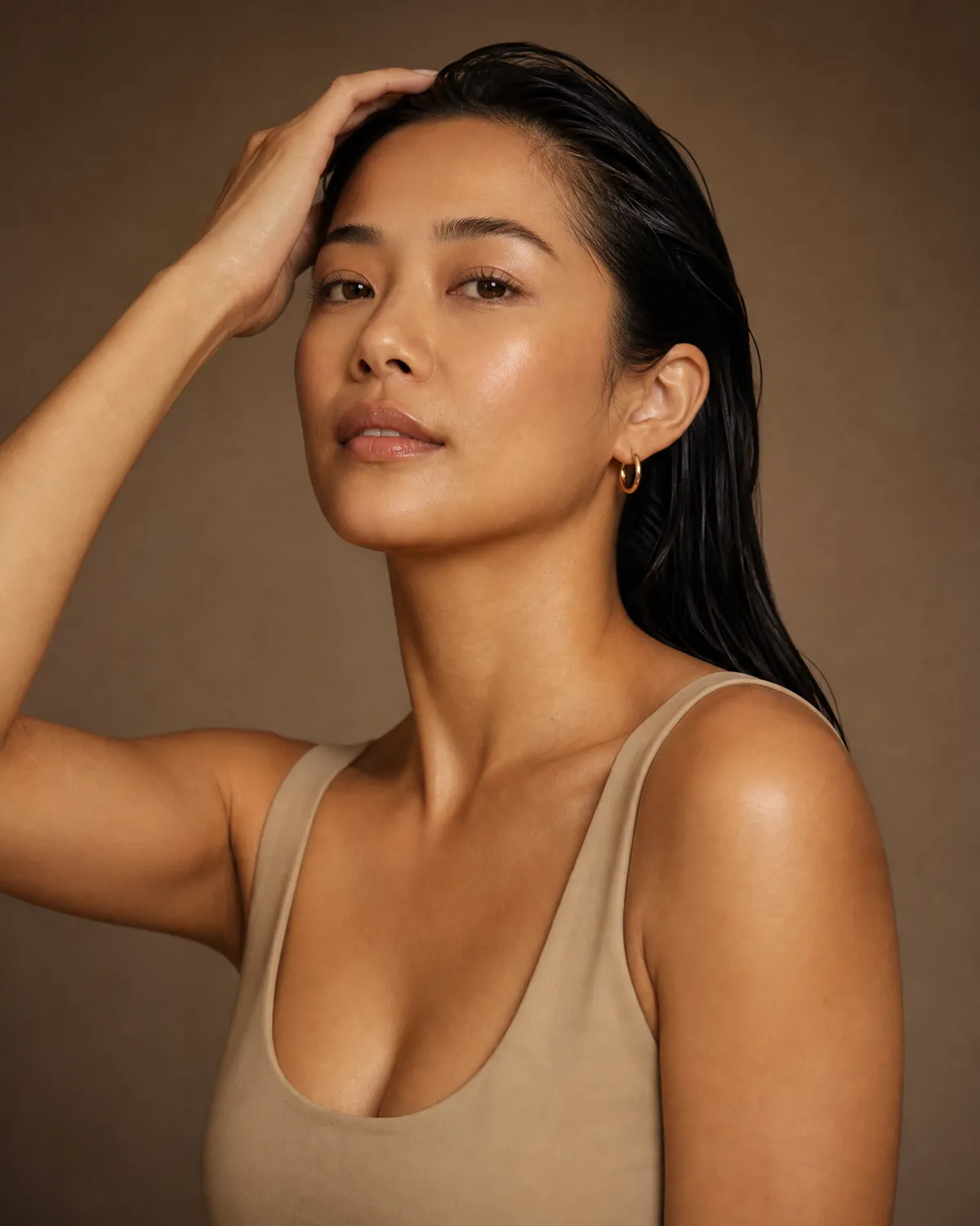 Young woman with clear skin after a PicoSure session